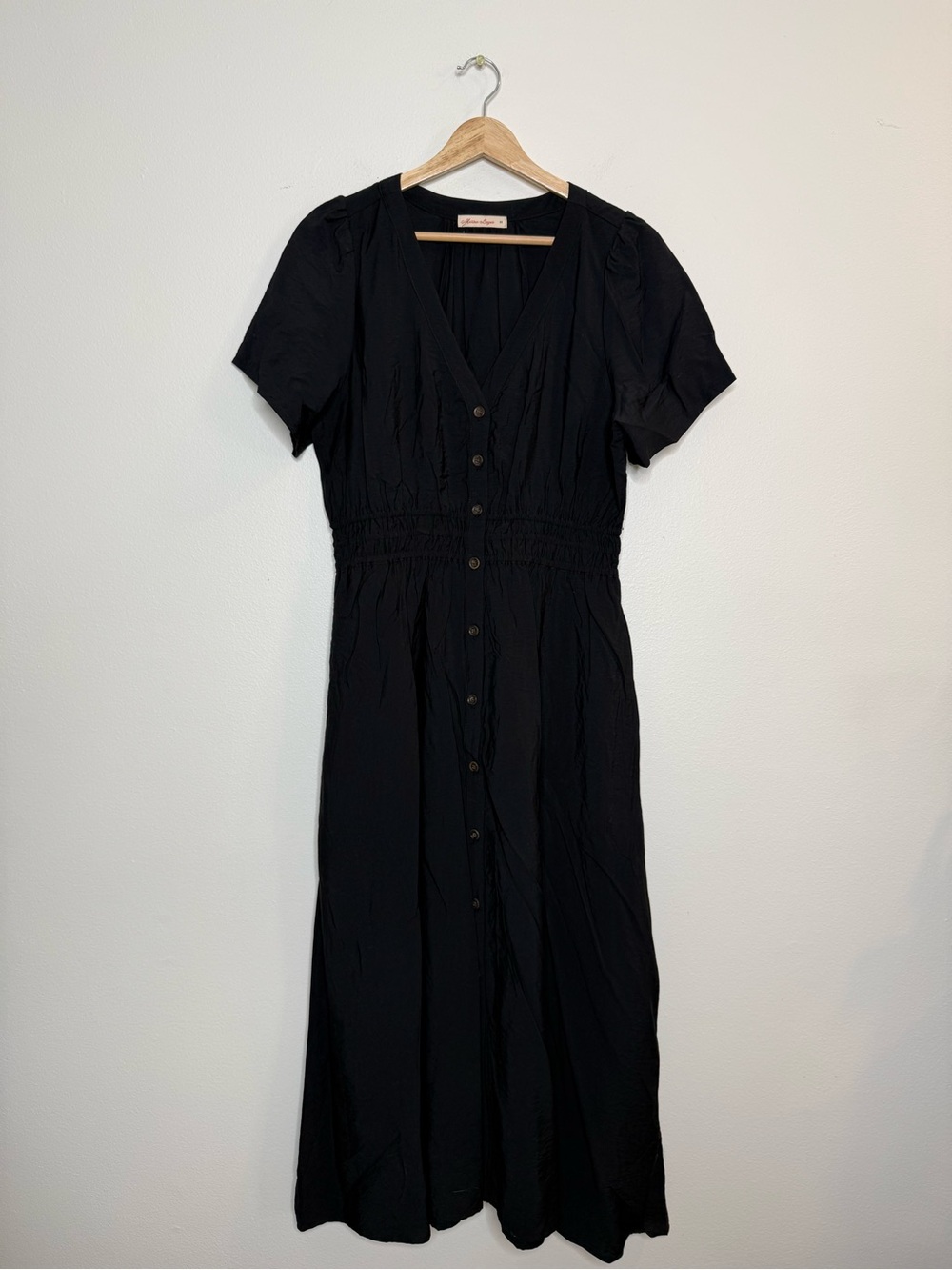 Marine Layer Annika Midi Dress in black size medium - Picture 4 of 11